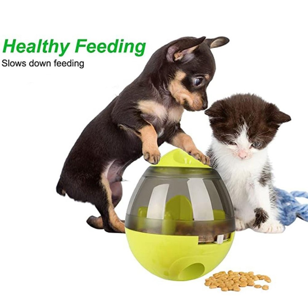 Interactive Food Toy for Dog and Cats, Pet Food Dispensor Tumbler