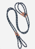 Hybrid Reflective Climbing Rope Dog Leash (Slip lead converts to clip on leash with carabiner)