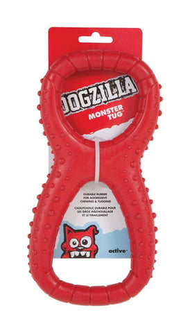 Dogzilla  Red  Monster  Rubber  Tug Toy  Large  1