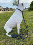 Mad About Mutts PACKAGE: Hybrid Climbing Rope Dog Leash with Waste Bag Holder & Dispenser.